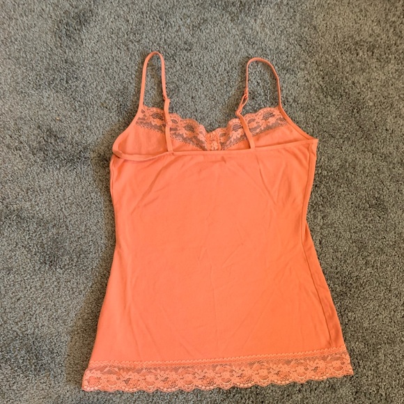 Coral adjustable strap lace tank. Size small. - Picture 7 of 8